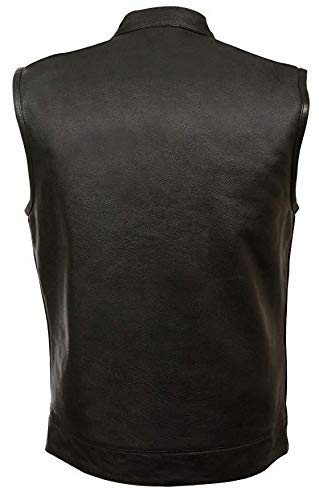 Amazon | Milwaukeeレザーメンズオープンネックスナップ/ Zip Front